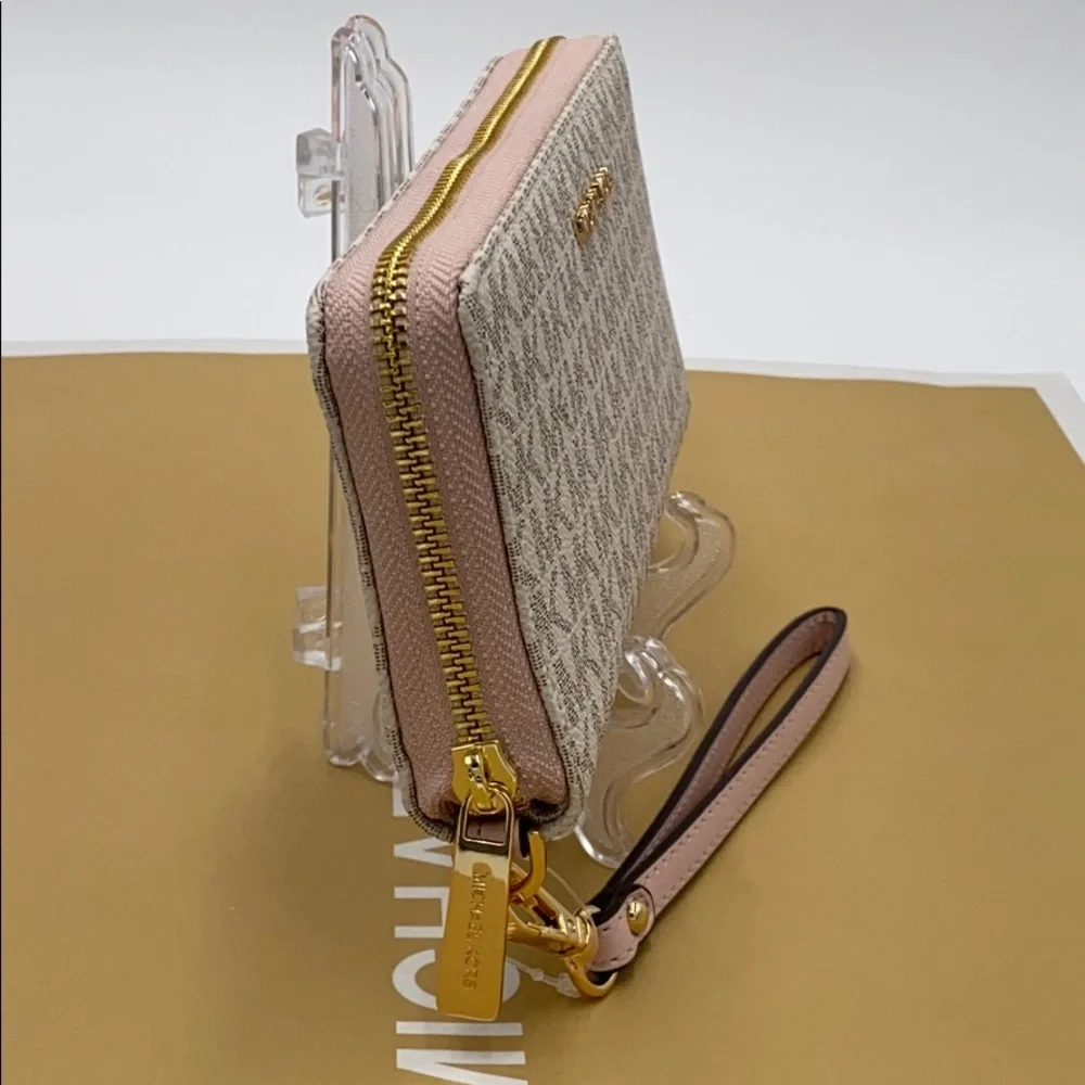 MICHAEL KORS LG CONTINENTAL WALLETS POWDER BLUSH
